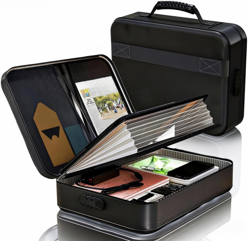 Fireproof document box with - document,