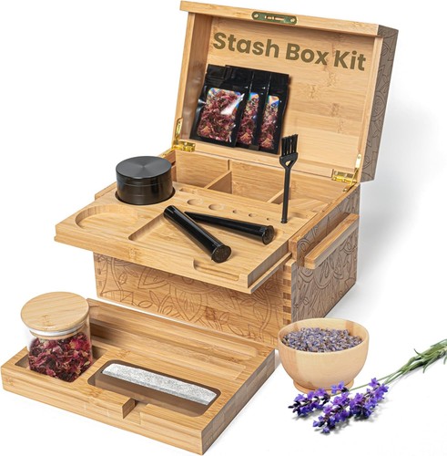 Stash box with combo lock - box, &
